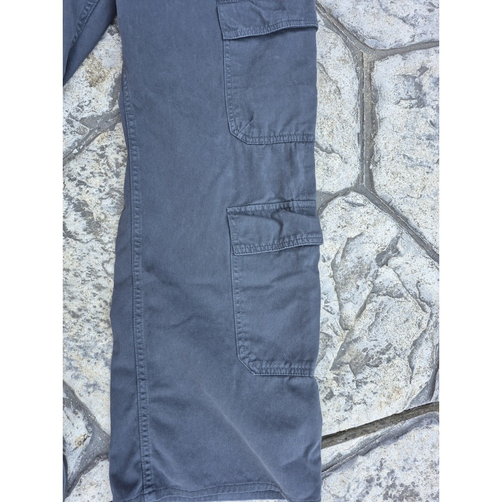 ZARA Womens Cargo Pants Pockets Dark Grey Trousers Size‎ 8 EUC - Picture 7 of 8